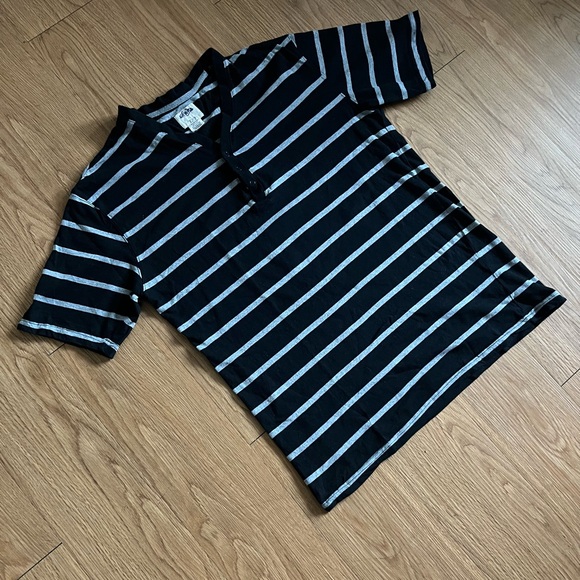 MENS PJ MARK STRIPED SNAP BUTTON SHIRT L - Picture 3 of 3